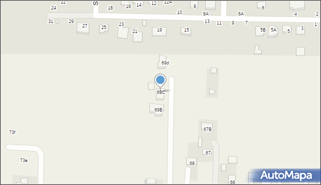 Wyżnianka-Kolonia, Wyżnianka-Kolonia, 69C, mapa Wyżnianka-Kolonia
