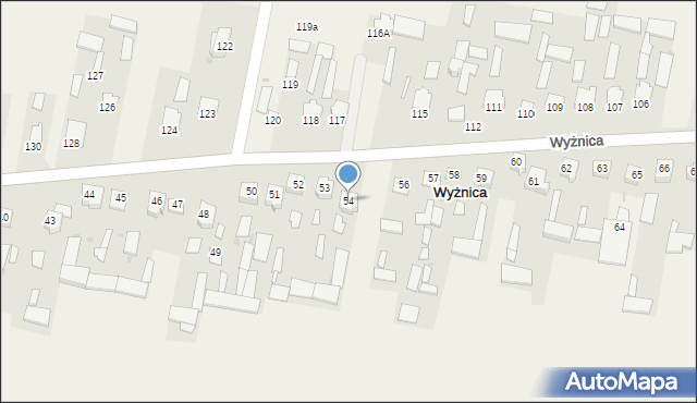 Wyżnica, Wyżnica, 54, mapa Wyżnica