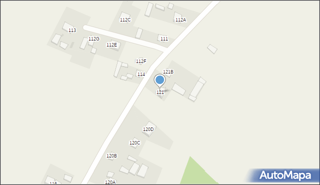 Wyżnica-Kolonia, Wyżnica-Kolonia, 121, mapa Wyżnica-Kolonia