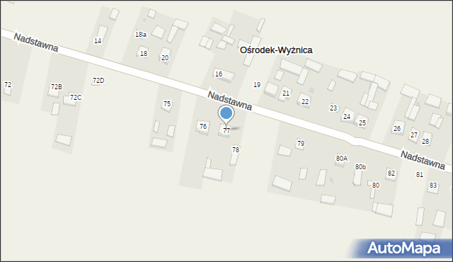 Wyżnica-Kolonia, Wyżnica-Kolonia, 77, mapa Wyżnica-Kolonia