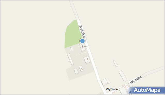 Wyżnice, Wyżnice, 1, mapa Wyżnice