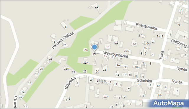 Zakroczym, Wyszogrodzka, 15, mapa Zakroczym