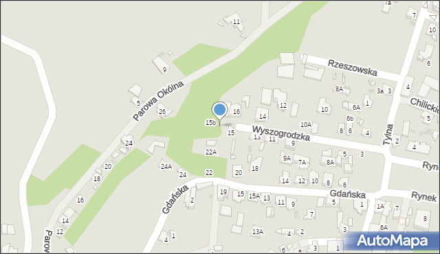 Zakroczym, Wyszogrodzka, 15a, mapa Zakroczym