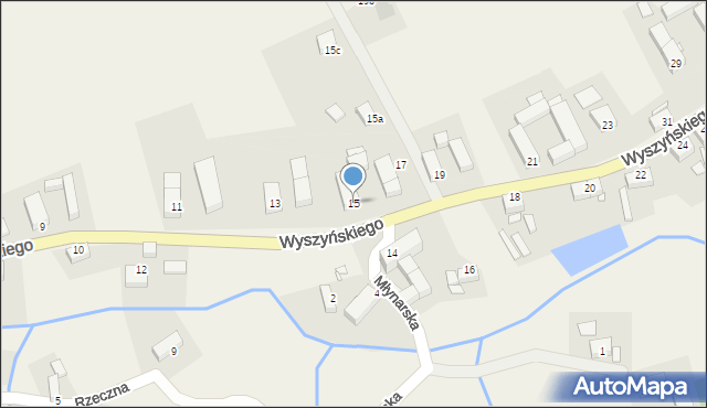 Zaręba, Wyszyńskiego Stefana, ks. prym. kard., 15, mapa Zaręba