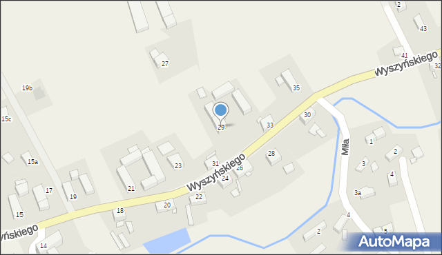 Zaręba, Wyszyńskiego Stefana, ks. prym. kard., 29, mapa Zaręba