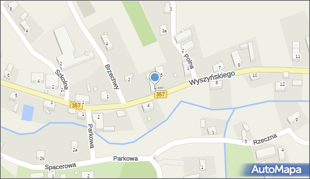 Zaręba, Wyszyńskiego Stefana, ks. prym. kard., 3, mapa Zaręba