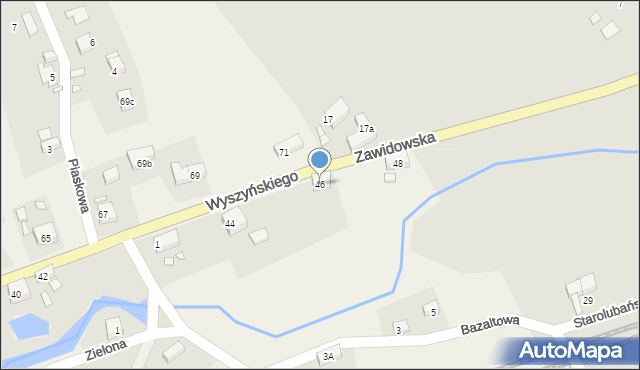 Zaręba, Wyszyńskiego Stefana, ks. prym. kard., 46, mapa Zaręba