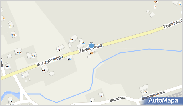 Zaręba, Wyszyńskiego Stefana, ks. prym. kard., 48, mapa Zaręba