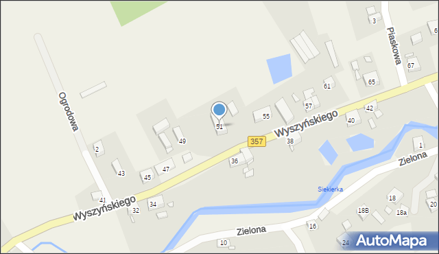 Zaręba, Wyszyńskiego Stefana, ks. prym. kard., 51, mapa Zaręba