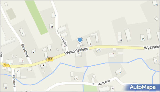 Zaręba, Wyszyńskiego Stefana, ks. prym. kard., 7, mapa Zaręba