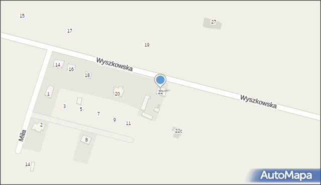 Zatory, Wyszkowska, 22, mapa Zatory