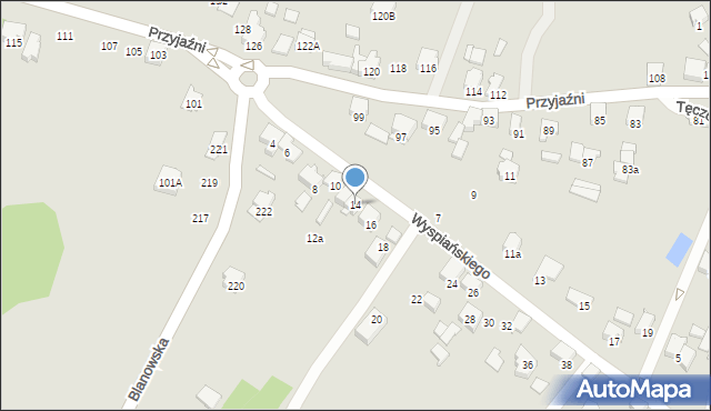 Zawiercie, Wyspiańskiego Stanisława, 14, mapa Zawiercie