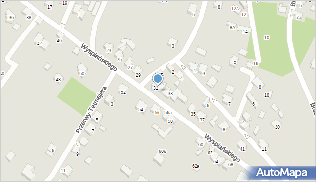 Zawiercie, Wyspiańskiego Stanisława, 31A, mapa Zawiercie