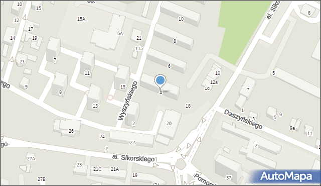 Zawiercie, Wyszyńskiego Stefana, ks. kard., 4, mapa Zawiercie