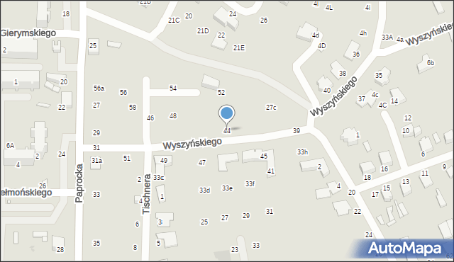 Zduńska Wola, Wyszyńskiego Stefana, ks. kard., 44, mapa Zduńska Wola