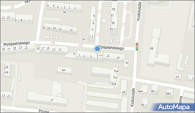 Zgorzelec, Wyspiańskiego Stanisława, 1, mapa Zgorzelec