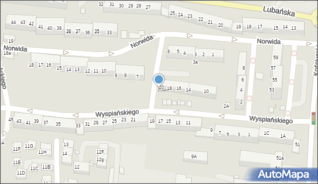 Zgorzelec, Wyspiańskiego Stanisława, 20a, mapa Zgorzelec