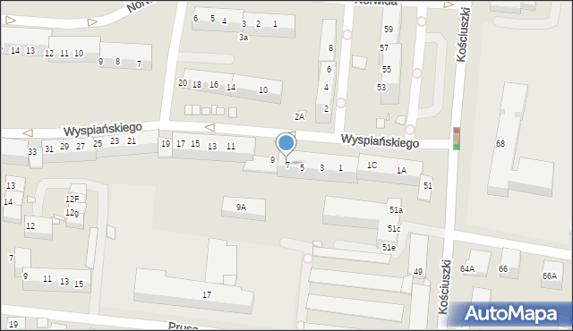 Zgorzelec, Wyspiańskiego Stanisława, 7, mapa Zgorzelec