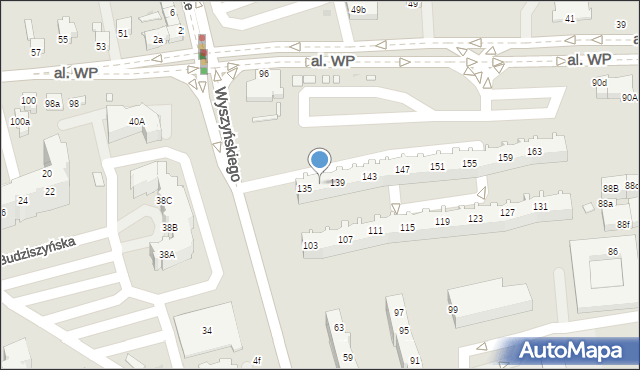 Zielona Góra, Wyszyńskiego Stefana, ks. kard., 137, mapa Zielona Góra