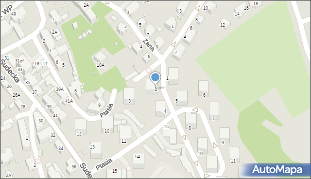 Jelenia Góra, Wzgórze Grota-Roweckiego Stefana, gen., 2, mapa Jelenia Góra