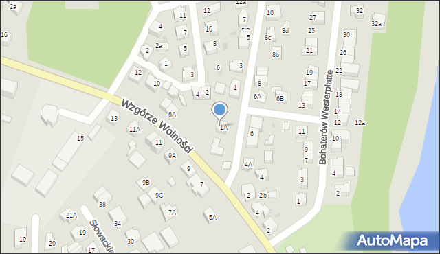 Kartuzy, Wzgórze Wolności, 6, mapa Kartuzy