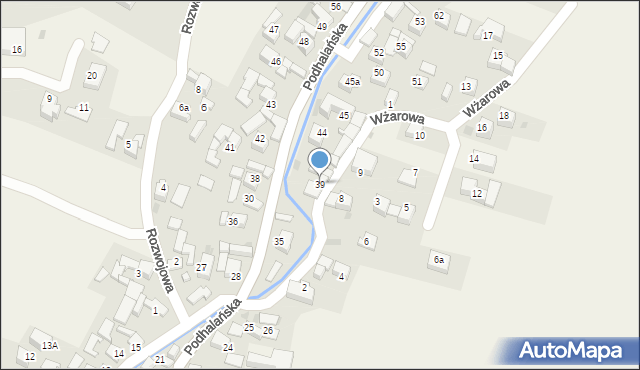 Kluszkowce, Wżarowa, 39, mapa Kluszkowce