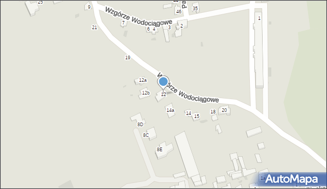 Nakło nad Notecią, Wzgórze Wodociągowe, 12, mapa Nakło nad Notecią