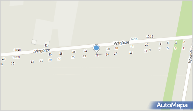 Tomaszów Mazowiecki, Wzgórze, 21, mapa Tomaszów Mazowiecki