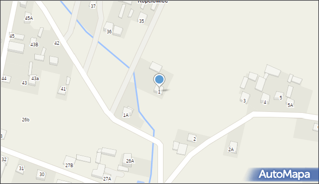 Wzdół-Parcele, Wzdół-Parcele, 1, mapa Wzdół-Parcele