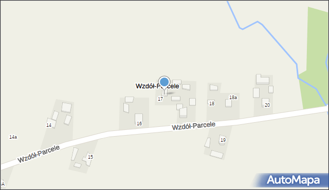 Wzdół-Parcele, Wzdół-Parcele, 17A, mapa Wzdół-Parcele