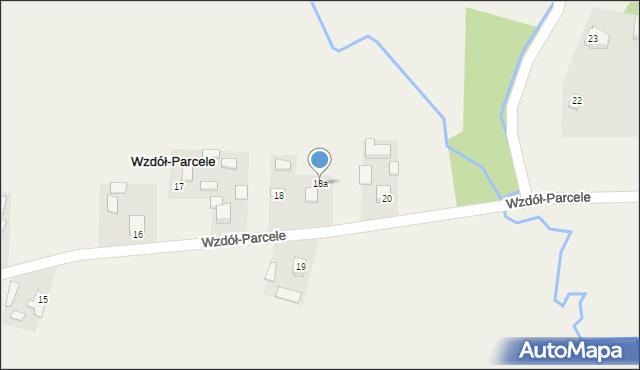 Wzdół-Parcele, Wzdół-Parcele, 18a, mapa Wzdół-Parcele