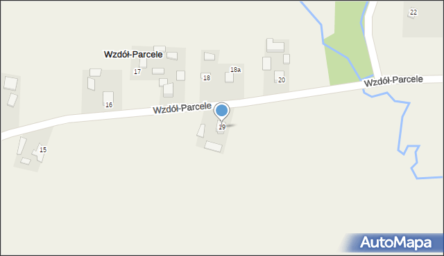 Wzdół-Parcele, Wzdół-Parcele, 19, mapa Wzdół-Parcele