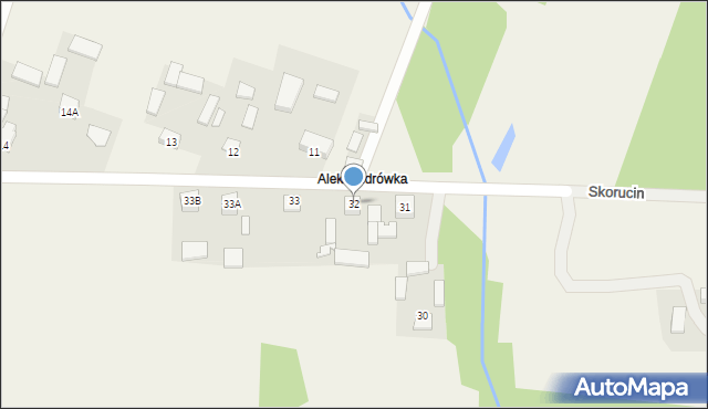 Wzdół-Parcele, Wzdół-Parcele, 32, mapa Wzdół-Parcele