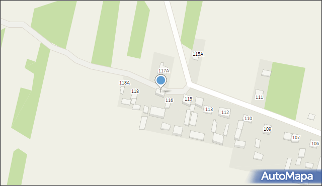 Wzdół Rządowy, Wzdół Rządowy, 117, mapa Wzdół Rządowy