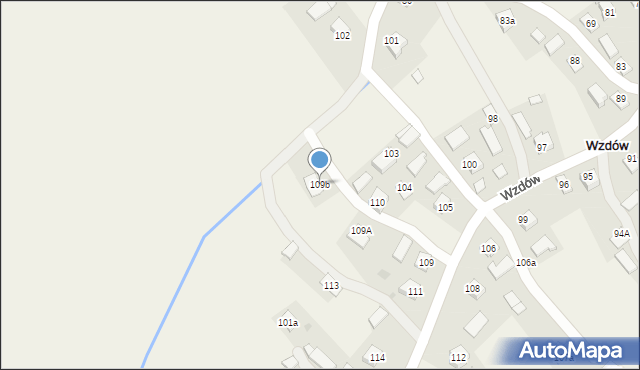 Wzdów, Wzdów, 109b, mapa Wzdów