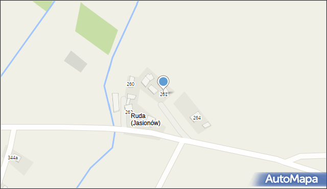 Wzdów, Wzdów, 261, mapa Wzdów