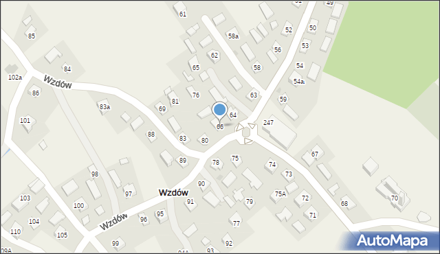 Wzdów, Wzdów, 66, mapa Wzdów