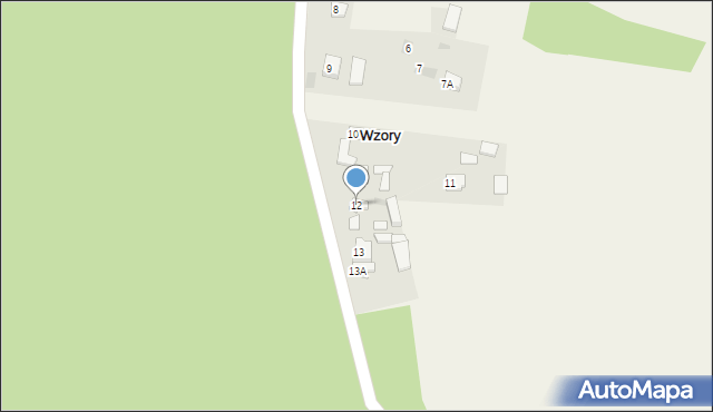 Wzory, Wzory, 12, mapa Wzory