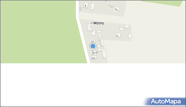 Wzory, Wzory, 13, mapa Wzory