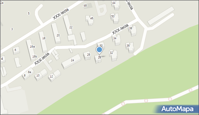 Kamieniec Ząbkowicki, XXX-lecia, 28, mapa Kamieniec Ząbkowicki