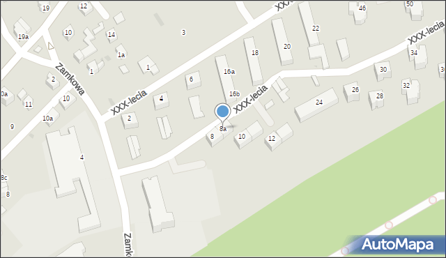 Kamieniec Ząbkowicki, XXX-lecia, 8a, mapa Kamieniec Ząbkowicki