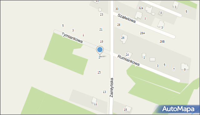 Annopole Stare, Zamłyńska, 17, mapa Annopole Stare