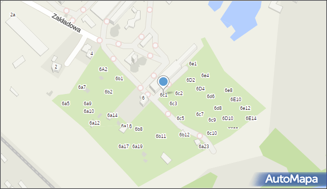 Babice, Zakładowa, 6c1, mapa Babice