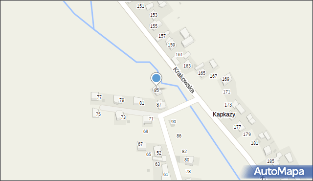 Baranówka, Zarzecze, 85, mapa Baranówka