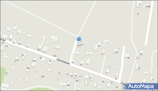 Bełchatów, Zamoście, 51A, mapa Bełchatów
