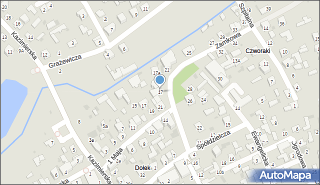 Bełżyce, Zamkowa, 17, mapa Bełżyce