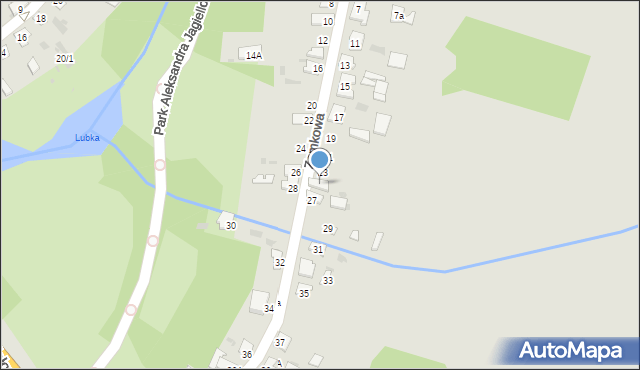 Bielsk Podlaski, Zamkowa, 25, mapa Bielsk Podlaski