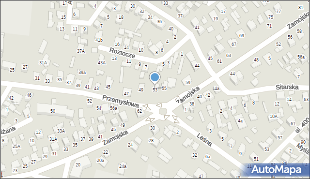 Biłgoraj, Zamojska, 53, mapa Biłgoraj