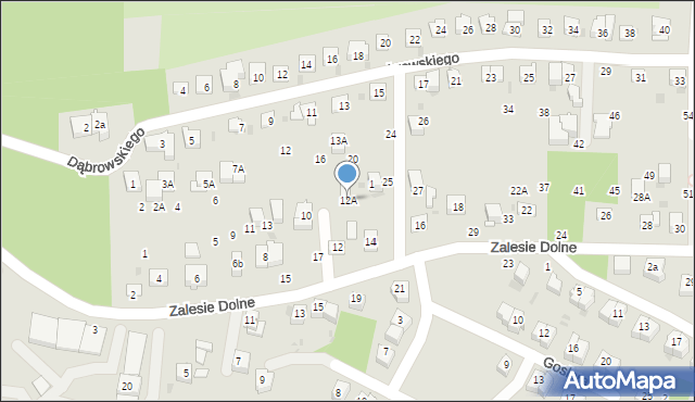 Bochnia, Zalesie Dolne, 12A, mapa Bochni