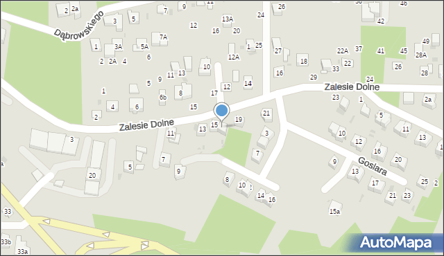 Bochnia, Zalesie Dolne, 17, mapa Bochni